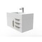 Castello Usa Nile 36" Wall Mounted Vanity With White Top AndAnd Gold Handles CB-MC-36W-GLD-2053-WH - alternate 4